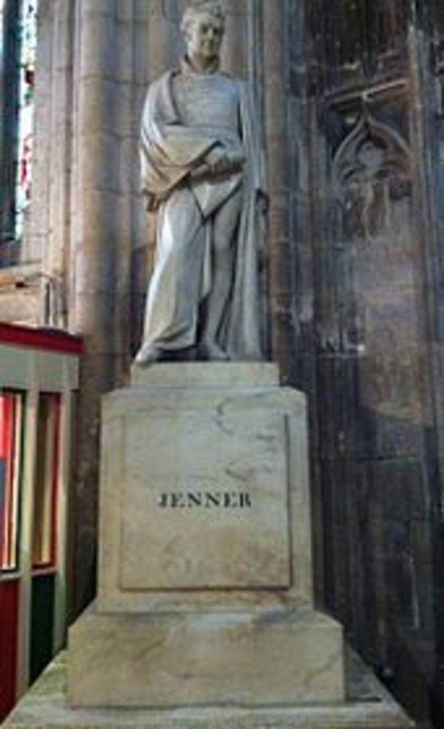 Memorial to Jenner, Gloucester Cathedral